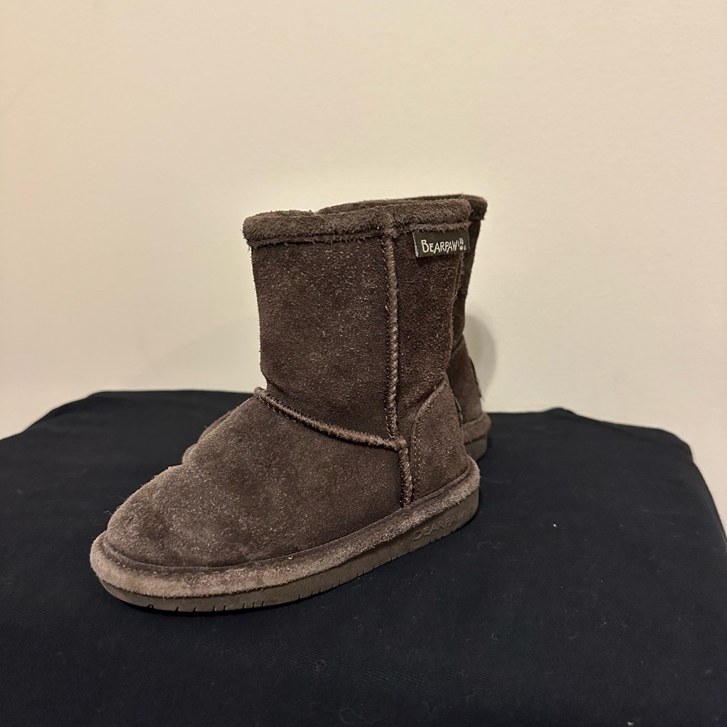 Bearpaw | Toddler Boot Shoe Size 7 Brown Winter Unisex Boy Girl Bear Paw